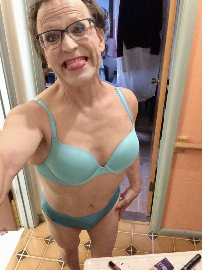 Sissy Dion lohman in blue bra