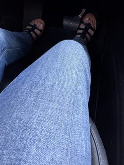 Gladiator Sandals and Jeans Feet!