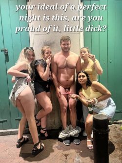 Guys with little dicks deserve panties and public humiliation