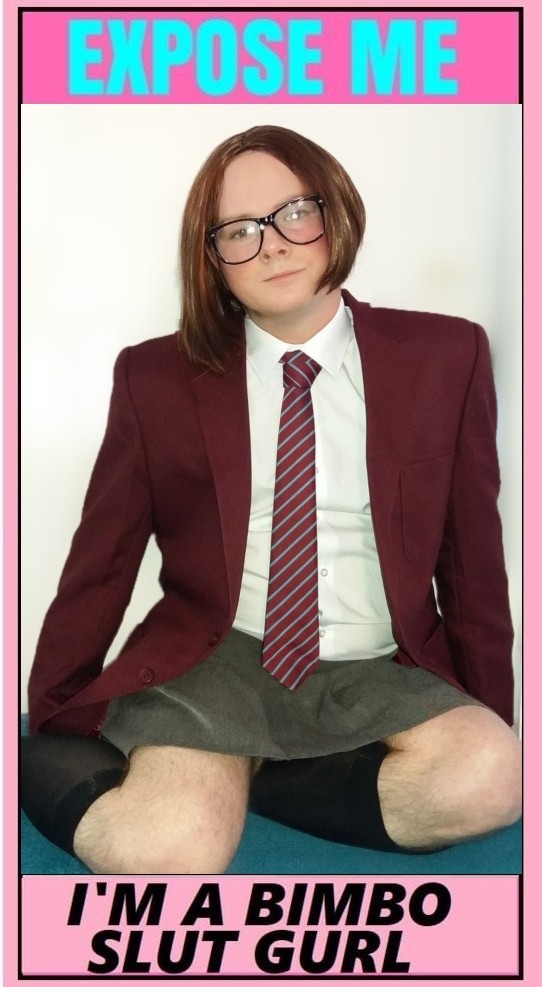 A sissy school girl who wants to be famous