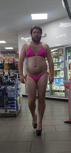 sissy humiliation in gas station