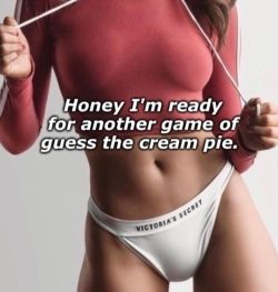 Cuckold guess the creampie game