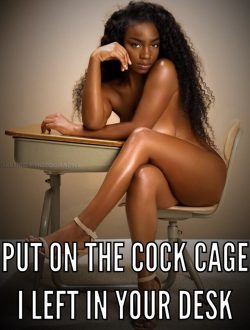 Cock cage time for that tiny gross black cock nobody wants