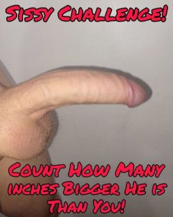 Sissy dick size challenge