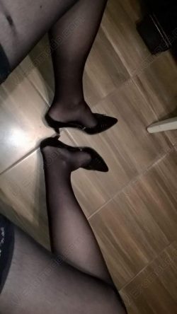 My legs in heels and pantyhose. What are you thinking?