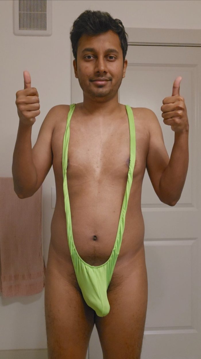 Exposed in a mankini