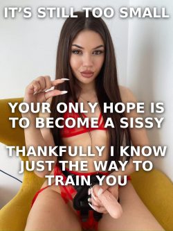 Femdom strapon training turns small dicks into sissy clits