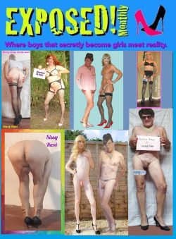 Exposed naked sissies