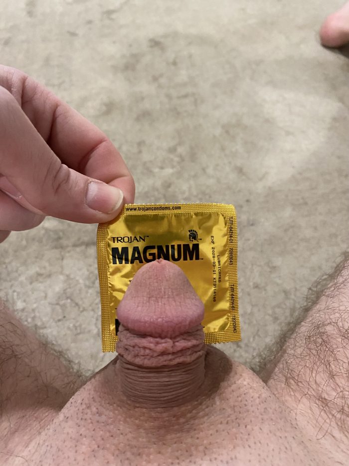 Measuring my magnum dink ;p