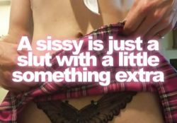 A sissy is just a slut with a little something extra