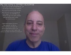 Jeffrey Rossman, a sissy faggot queer from outside Danbury, Ct being outed and named